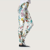 Niedlicher Cartoon Weihnachten Eisbär Penguin Part Leggings (Rechts)