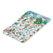 Niedlicher Cartoon Weihnachten Eisbär Penguin Part Magnet (Linke Seite)