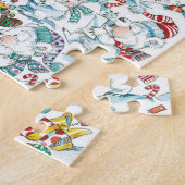 Niedlicher Cartoon Weihnachten Eisbär Penguin Part Puzzle (Seite)