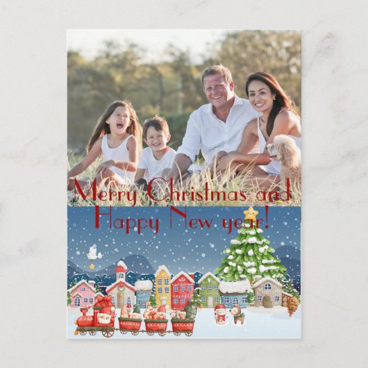 Niedlicher Cartoon Weihnachten Foto (Vorderseite)