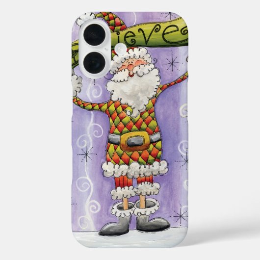 Niedlicher Cartoon Weihnachten, glaube ich an den  Case-Mate iPhone Hülle (Rückseite)