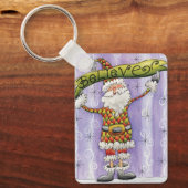 Niedlicher Cartoon Weihnachten, glaube ich an den  Schlüsselanhänger (Vorderseite)