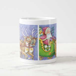 Niedlicher Cartoon Weihnachten Jumbo-Tasse
