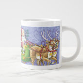Niedlicher Cartoon Weihnachten Jumbo-Tasse (Rechts)