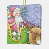 Niedlicher Cartoon Weihnachten Keramikornament (Links)