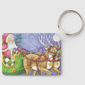 Niedlicher Cartoon Weihnachten Schlüsselanhänger (Vorderseite)