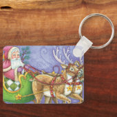 Niedlicher Cartoon Weihnachten Schlüsselanhänger (Vorderseite)