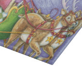 Niedlicher Cartoon Weihnachten Schneidebrett (Ecke)