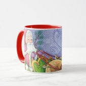 Niedlicher Cartoon Weihnachten Tasse (Vorderseite Links)