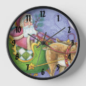 Niedlicher Cartoon Weihnachten Uhr (Vorderseite)