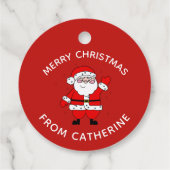 Niedlicher Cartoon Weihnachten Weihnachten Geschenkanhänger (Rückseite)