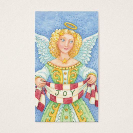 Niedlicher Cartoon Weihnachts Angel Halo mit Joy B (Vorderseite)