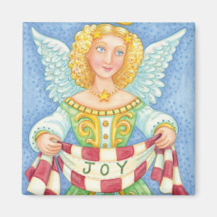 Niedlicher Cartoon Weihnachts Angel Halo mit Joy B Magnet