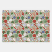 Niedlicher Cartoon Weihnachtszucker Geschenkpapier Set (Vorderseite 2)