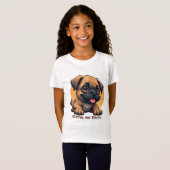 Niedlicher Cartoon Welpe T - Shirt (Vorne ganz)