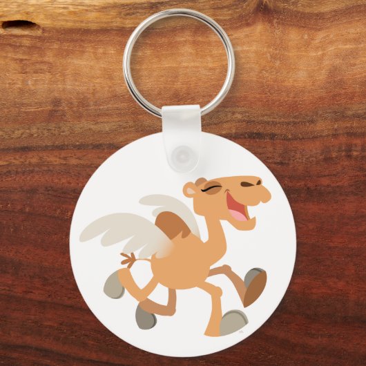 Niedlicher Cartoon Winged-Camel-Schlüsselanhänger Schlüsselanhänger (Vorderseite)