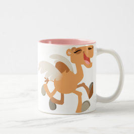 Niedlicher Cartoon Winged-Camel-Tasse Zweifarbige Tasse