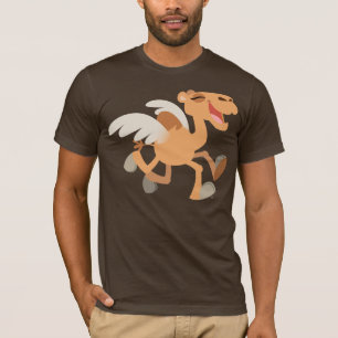 Niedlicher Cartoon Winged-Kamel T - Shirt