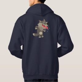 Niedlicher Cartoon Wolf Hoodie
