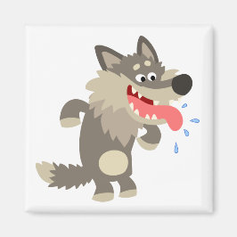 Niedlicher Cartoon Wolf Magnet