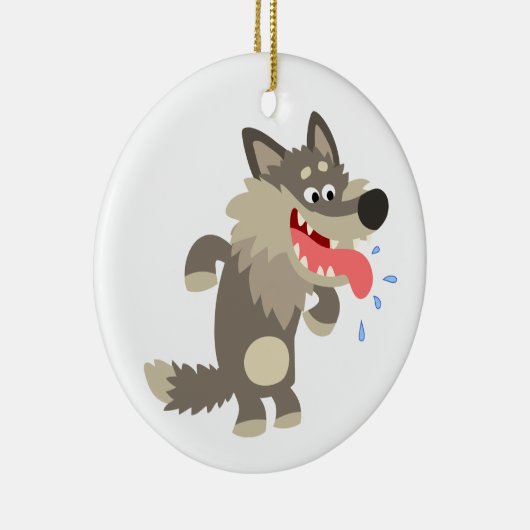 Niedlicher Cartoon Wolf Ornament (Rechts)