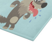 Niedlicher Cartoon Wolf-Vorstand Schneidebrett (Ecke)