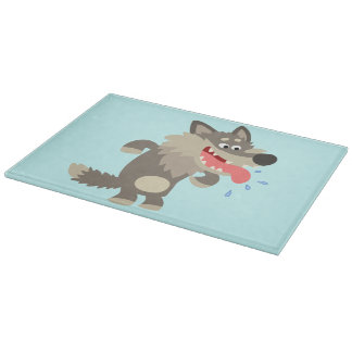 Niedlicher Cartoon Wolf-Vorstand Schneidebrett