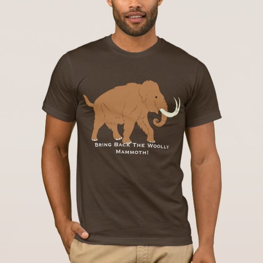 Niedlicher Cartoon-wolliges Mammut-ProT - Shirt (Vorderseite)