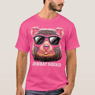 Niedlicher Cartoon Wombat Lover Funny Wombat Austr T-Shirt