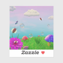 Niedlicher Cartoon Wonderland: Sonderschnitt Vinyl