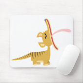 Niedlicher Cartoon Yawning Thylacine Mousepad (Mit Mouse)