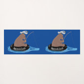 Niedlicher Cartoon Yogamatte (Rückseite (Horizontal))