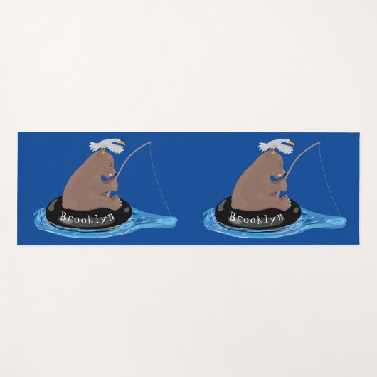 Niedlicher Cartoon Yogamatte (Vorderseite (Horizontal))
