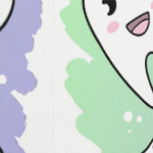 Niedlicher Cartoon Zähne - Kinder Zahngesundheit Tapete (Naht)