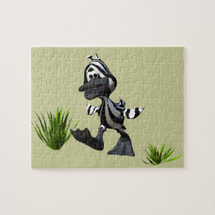 Niedlicher Cartoon Zebra Duck Puzzle