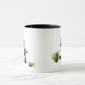 Niedlicher Cartoon Zebra Duck Tasse (Zentrum)