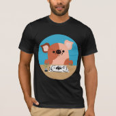 Niedlicher Cartoon Zeichnend Piglet-T - Shirt (Vorderseite)