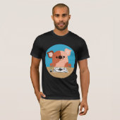 Niedlicher Cartoon Zeichnend Piglet-T - Shirt (Vorne ganz)