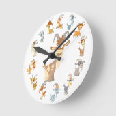 Niedlicher Cartoon Ziege Mandala Wall Uhr (Winkel)