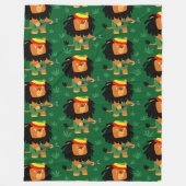 Niedlicher Cartoon Zion Fleecedecke (Vorderseite)