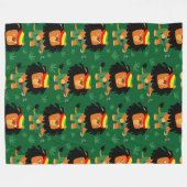 Niedlicher Cartoon Zion Fleecedecke (Vorderseite (Horizontal))