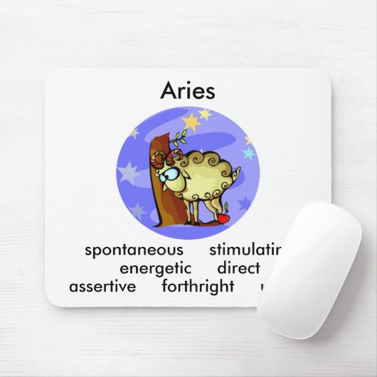 Niedlicher Cartoon Zodiac: individuell anpassbare  Mousepad (Mit Mouse)