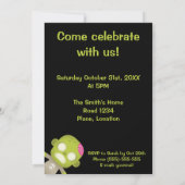 Niedlicher Cartoon Zombie Einladung (Rückseite)