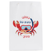 Niedlicher Cartoon zum Schnorcheln Mittlere Geschenktüte (Vorderseite)