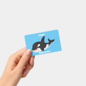 Niedlicher Cartoon zur Illustration von Wal Ausweis (Handheld)