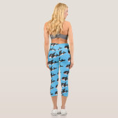Niedlicher Cartoon zur Illustration von Wal Capri Leggings (Rückseite)