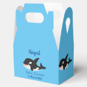 Niedlicher Cartoon zur Illustration von Wal Geschenkschachtel (Geöffnet)