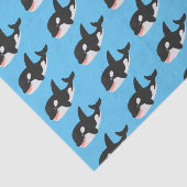 Niedlicher Cartoon zur Illustration von Wal Seidenpapier (Ausschnitt)