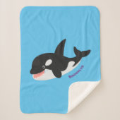 Niedlicher Cartoon zur Illustration von Wal Sherpadecke (Vorderseite)