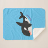 Niedlicher Cartoon zur Illustration von Wal Sherpadecke (Vorderseite (Horizontal))